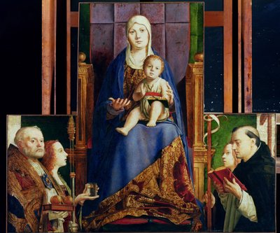 Madonna met Sint Nicolaas van Bari door Antonello da Messina